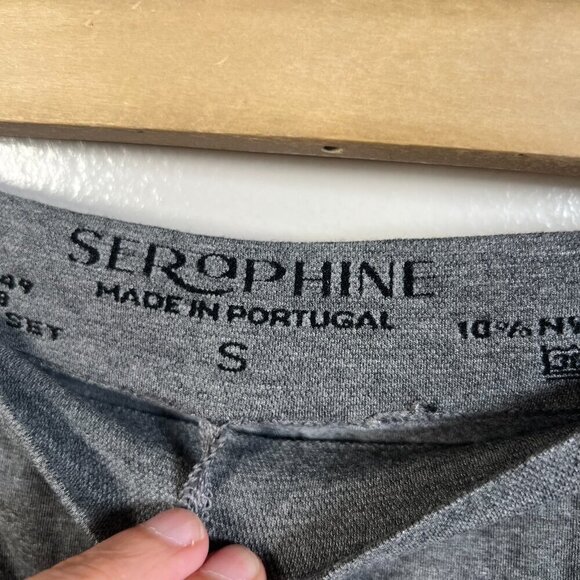 Seraphine Maternity Leggings Size Small Gray Full Panel Comfy Pull On Stretch - Picture 3 of 8